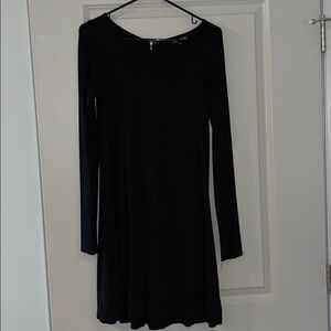Black flowy long sleeve dress